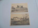 diksmuide- ruines  voor en na 1914-18 de statie - 2 kaarten, Enlèvement ou Envoi, Avant 1920, Non affranchie, Flandre Occidentale