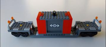 Lego trein wagon dieplader met container beschikbaar voor biedingen