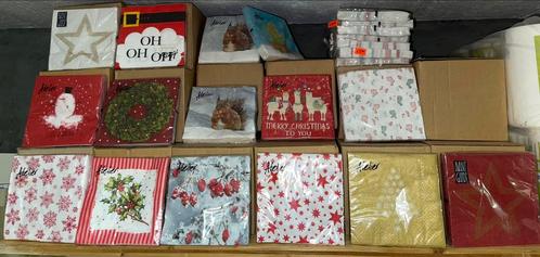 Serviettes de Noël ( carton de 12 paquets x 20pc), uni aussi, Divers, Noël