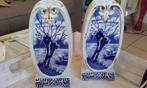 Lot : 2 anciens vases de cheminée - faïence Wasmuel, Ophalen of Verzenden