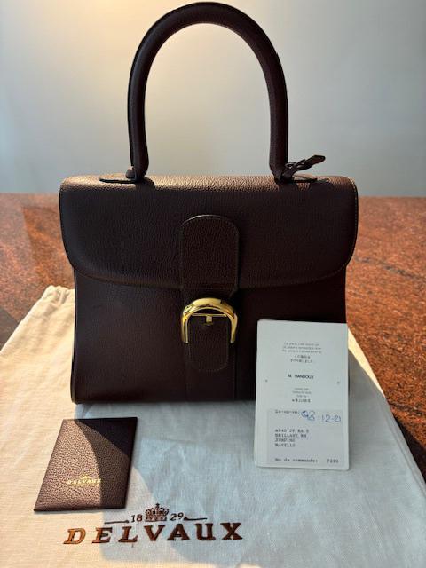 ② Delvaux Brillant MM Rodeo BRUIN leder — Tassen Damestassen