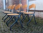 6 vintage Sauvignet stoelen, Ophalen, Gebruikt, Metaal