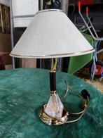 Vintage tafellampje zgan, Comme neuf, Moins de 50 cm, Enlèvement ou Envoi, Métal