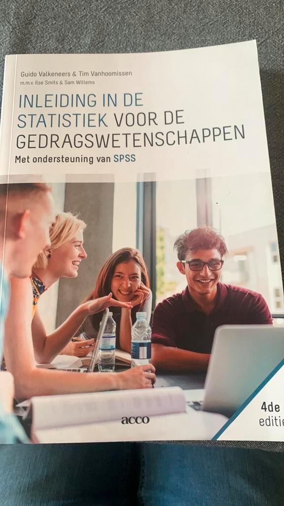 Inleiding in de statistiek voor de gedragswetenschappen, Livres, Psychologie, Enlèvement ou Envoi