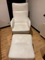 Fauteuil et pose pieds Blanc Belform, Maison & Meubles