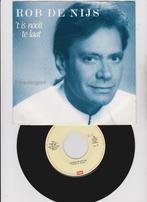 Rob de Nijs – 't Is Nooit Te Laat   1987  MINT, En néerlandais, Enlèvement ou Envoi, Single, Comme neuf