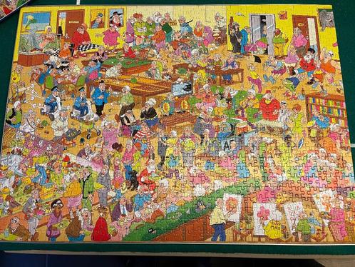 Puzzel Het Bejaardentehuis - Jan van Haasteren, Hobby en Vrije tijd, Denksport en Puzzels, Zo goed als nieuw, Legpuzzel, 500 t/m 1500 stukjes