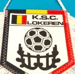 KSC sporting Lokeren 1980s voetbal vintage prachtig vaantje, Vaantje of Sjaal, Ophalen of Verzenden, Zo goed als nieuw