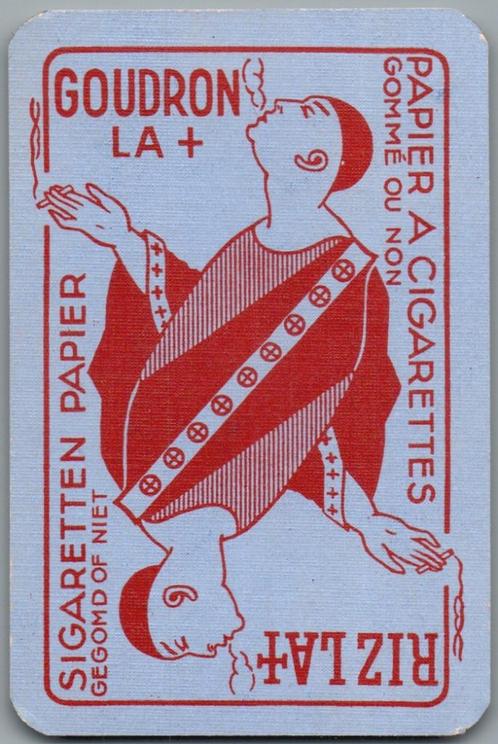 speelkaart - LK12388 - 2x Rizla+, Goudron, Verzamelen, Speelkaarten, Jokers en Kwartetten, Zo goed als nieuw, Speelkaart(en), Verzenden