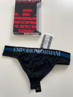 Emporio Armani Microfiber Mesh Thong, Kleding | Heren, Ondergoed, Slip, Zwart, Emporio Armani, Verzenden