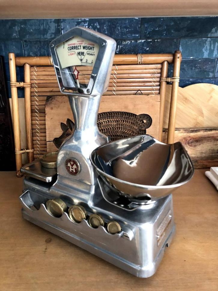 Snoepjesweegschaal 1950, Huis en Inrichting, Keuken | Keukenelementen, Gebruikt, Minder dan 100 cm, Minder dan 50 cm, Minder dan 25 cm