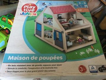 MAISON POUPEE BOIS"PLAYTIVE JUNIOR"3-8 ANS, Enlèvement ou Envoi, Utilisé, Maison de poupées