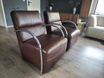 Te koop: 2 leren zetels, Maison & Meubles, Enlèvement