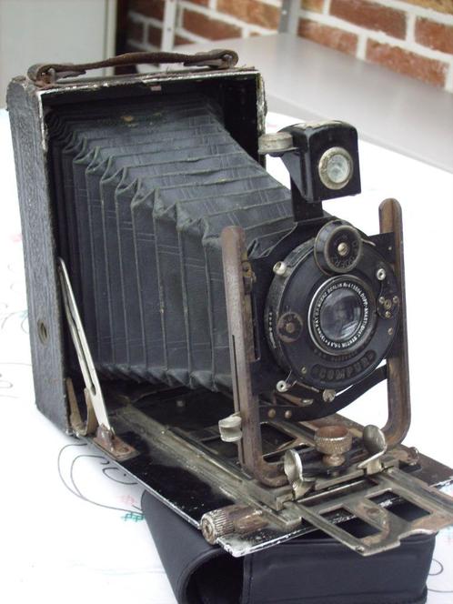 Retro camera Goerz(1909) en ontwikkelingsmateriaal, TV, Hi-fi & Vidéo, Appareils photo analogiques, Utilisé, Enlèvement ou Envoi