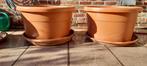 Zeer grote Bloempotten 3 stuks, Tuin en Terras, Bloempotten, Ophalen, Gebruikt, 40 cm of meer, Rond