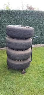 4 Winterbanden + velgen (m+s) Pirelli + Michelin, Auto-onderdelen, Banden en Velgen, Ophalen, Winterbanden, Banden en Velgen