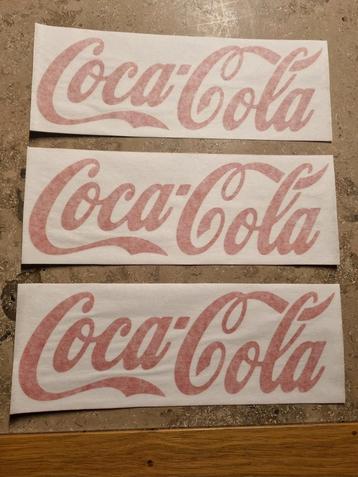 3 x Coca-Cola stickers frigo heel goede kwaliteit!
