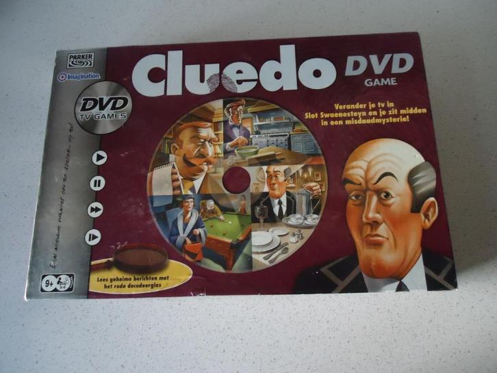 "Cluedo" DVD Game van Parker in prima Staat !, Hobby en Vrije tijd, Gezelschapsspellen | Bordspellen, Zo goed als nieuw, Een of twee spelers