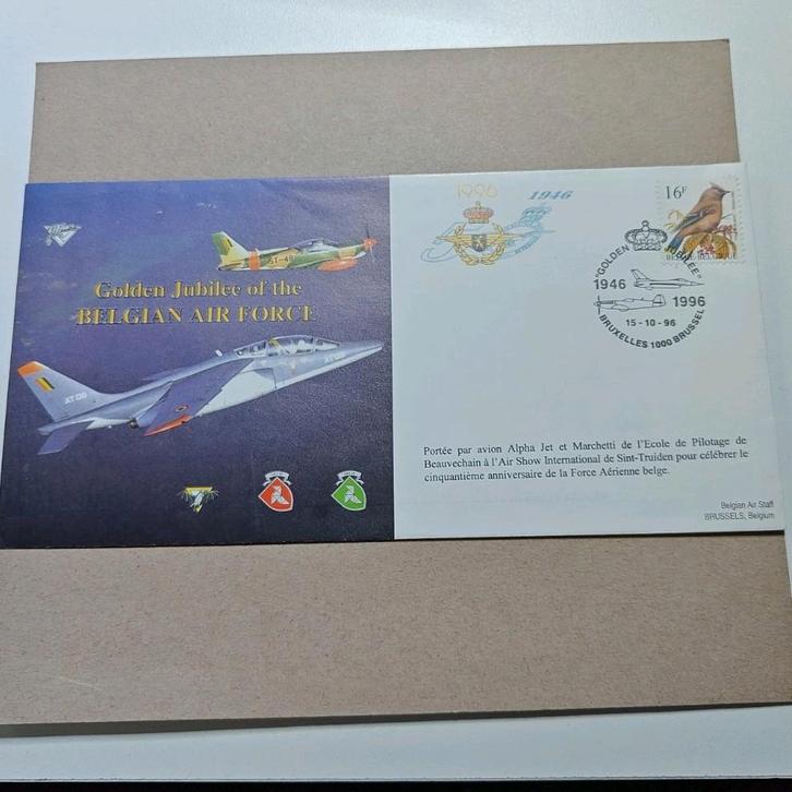 FDC Alpha Jet et Marchetti 50 ans du spectacle aérien de Sin, Collections, Objets militaires | Général, Armée de l'air, Enlèvement ou Envoi