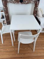 Tafel met stoelen, Huis en Inrichting, Ophalen, Kunststof, Vierkant, Zo goed als nieuw