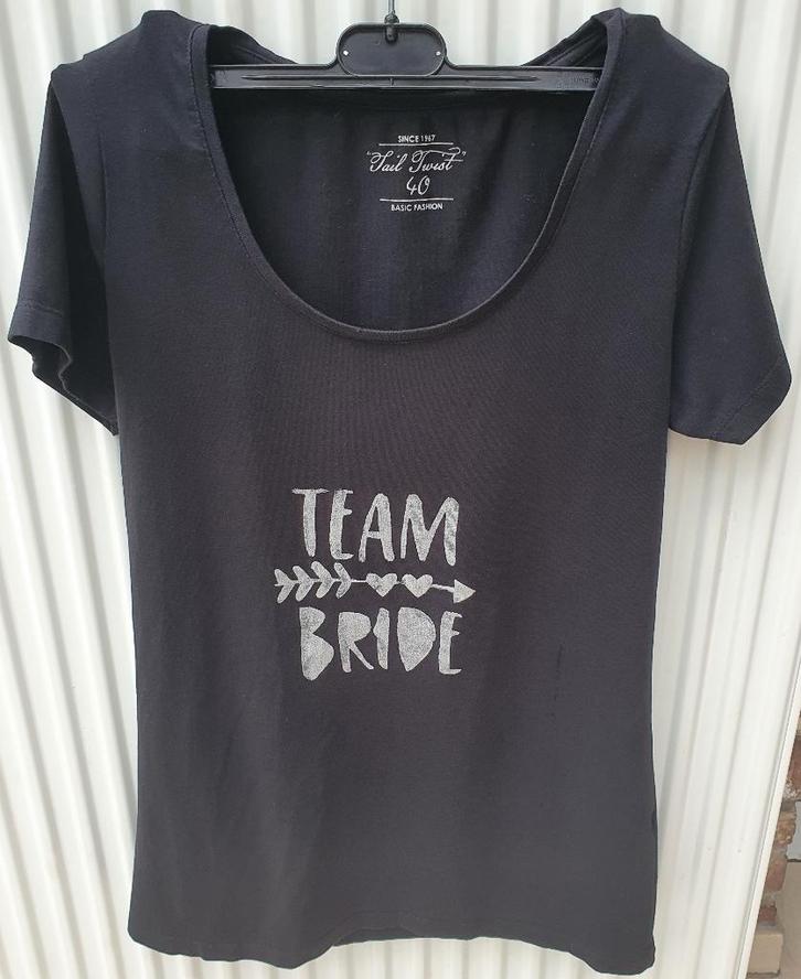 Zwarte t-shirt van Zeeman maat 40, Kleding | Dames, T-shirts, Zo goed als nieuw, Maat 38/40 (M), Zwart, Korte mouw, Ophalen of Verzenden