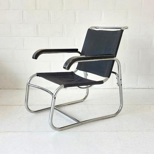 1930s buismeubel veha af3 1933 lounge chair bauhaus fauteuil, Antiek en Kunst, Antiek | Meubels | Stoelen en Sofa's, Ophalen of Verzenden