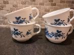 4 kopjes Arcopal blauwe bloemen, Antiek en Kunst, Ophalen of Verzenden
