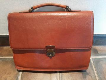 Vintage mallette cuir cognac CORDIZ