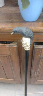 Canne corbeau/ crâne, Antiquités & Art, Curiosités & Brocante, Enlèvement ou Envoi