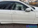 MERCEDES C KLASSE W204 WIT 650 rechts voor deur 2007-2011, Auto-onderdelen, Ophalen of Verzenden, Gebruikt, Mercedes-Benz, Deur