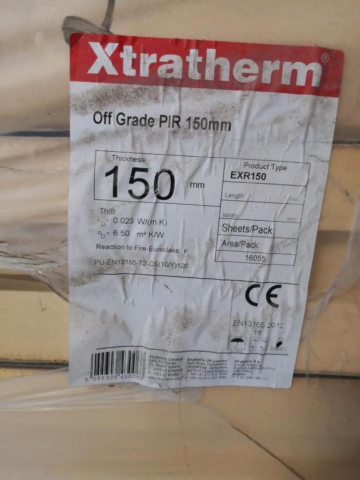Isolatieplaten PIR Xtratherm, Bricolage & Construction, Isolation & Étanchéité, Mousse rigide (PIR), 12 cm ou plus, 10 à 15 m²