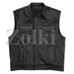 Motorvest van leer, bikerjack Kutte Zolki, Motoren, Kleding | Motorkleding, Nieuw met kaartje, Jas | leer, Zolki, Heren