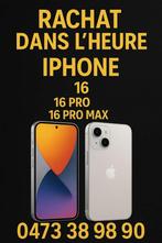 Rachat iphone 16,16plus,16pro,16 pro max, Enlèvement, Comme neuf, IPhone 16