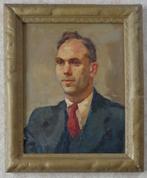 A. DE MULDER / HERENPORTRET / OLIEVERF / 61x51cm / KADER SIG, Antiek en Kunst, Kunst | Schilderijen | Klassiek, Ophalen of Verzenden
