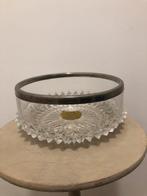 Gebeiteld glas • glazen schaal • vintage • decoratie, Ophalen