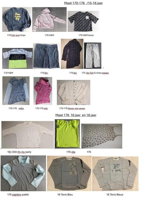 meisjes kinderkledij maat 170-176+/ 15-16-18 jaar, Kinderen en Baby's, Kinderkleding | Maat 170, Ophalen of Verzenden