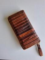 Lederen portemonnee kleur cognac Burkely, Ophalen of Verzenden, Gebruikt, Overige merken, Leder