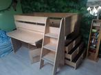 Hoogslaper met bureau, Kinderen en Baby's, Kinderkamer | Stapelbedden en Hoogslapers, Ophalen, Zo goed als nieuw, Halfhoogslaper