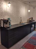 Cuisine Ikea full équipée 360 cm, Ophalen, Zwart, Enkelwandige keuken, Zo goed als nieuw