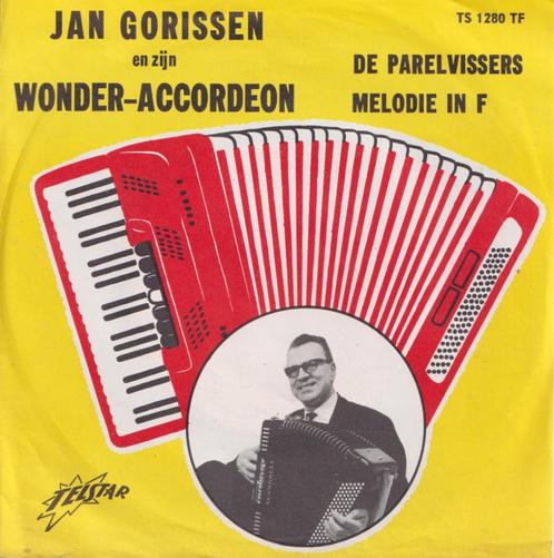 Jan Gorissen en zijn Wonder-Accordeon – De Parelvissers, CD & DVD, Vinyles Singles, Utilisé, Single, En néerlandais, 7 pouces