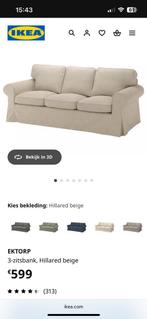 3-zit zetel (ektorp ikea) + 3 Kleuren hoezen, Huis en Inrichting, Ophalen, Gebruikt