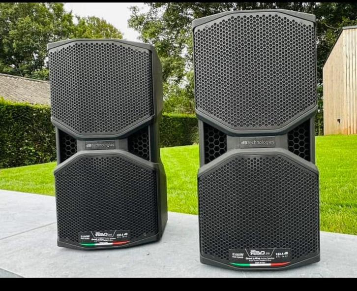 2 dB Technologies Reevo 210 + Housses (Etat Neuf + Facture), Audio, Tv en Foto, Luidsprekerboxen, Zo goed als nieuw, Ophalen