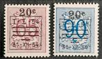Belgique : COB 941/42 ** Lion héraldique 1954., Gomme originale, Neuf, Sans timbre, Enlèvement ou Envoi