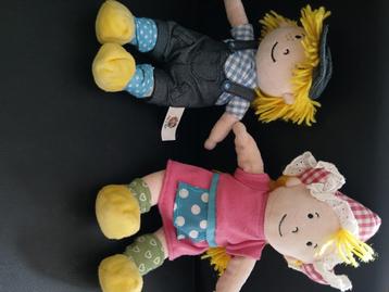 Knuffels Fien en Teun beschikbaar voor biedingen