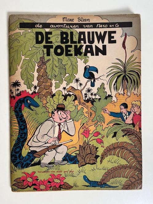 Nero - De Blauwe Toekan - 2de druk 1955, Livres, BD, Envoi