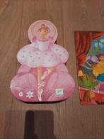 Djeco • Puzzel 4+ • De ballerina met de bloem • 36 stukjes, Ophalen of Verzenden, 10 tot 50 stukjes, Zo goed als nieuw, 4 tot 6 jaar