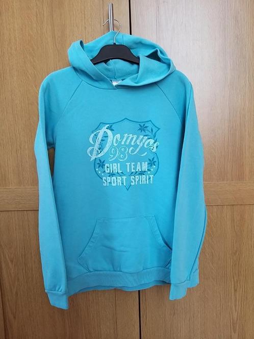 Blauwe hoodie met capuchon van Domyos Decathlon, Kinderen en Baby's, Kinderkleding | Overige, Gebruikt, Jongen of Meisje, Ophalen of Verzenden