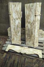 Prachtige marmeren calacatta d'oro rococo pompadour schouw, Ophalen