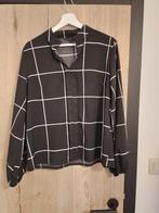 Damesblouse zwart-wit Large, Zwart, Maat 42/44 (L), Ophalen of Verzenden, Zo goed als nieuw