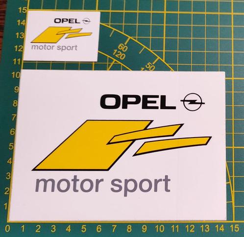 Lot 2x stickers Opel Motor Sport, Collections, Autocollants, Sport, Enlèvement ou Envoi